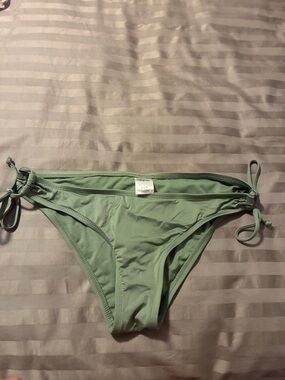 Mossimo Supply Co. Sage Green Tie-Side Bikini Bottoms